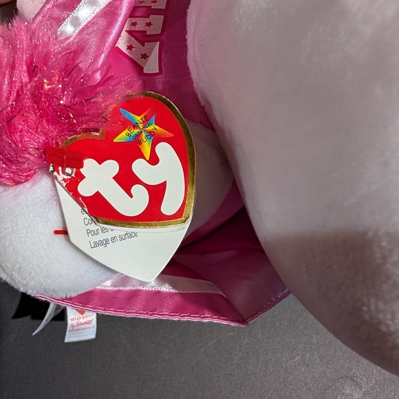 Hello Kitty Ty Beanie Buddy Baby cheerleader with pom pom 11" plush toy with tag - Picture 4 of 13